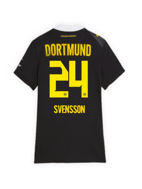 Ženski Nogometna dresi replika Borussia Dortmund Daniel Svensson #24 Gostujoči 2026-27 Kratek rokav Ženski Nogometna dresi replika Borussia Dortmund Daniel Svensson #24 Gostujoči 2026-27 Kratek rokav